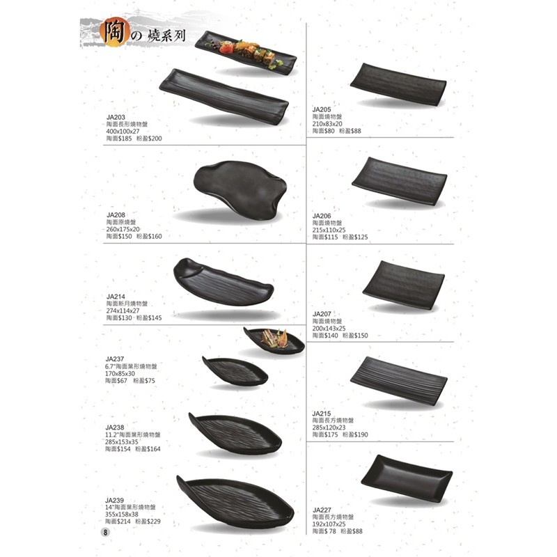 陶燒系列 宏興美耐皿 餐具 餐盤 台灣製造 耐溫120度 通過SGS檢驗合格證明