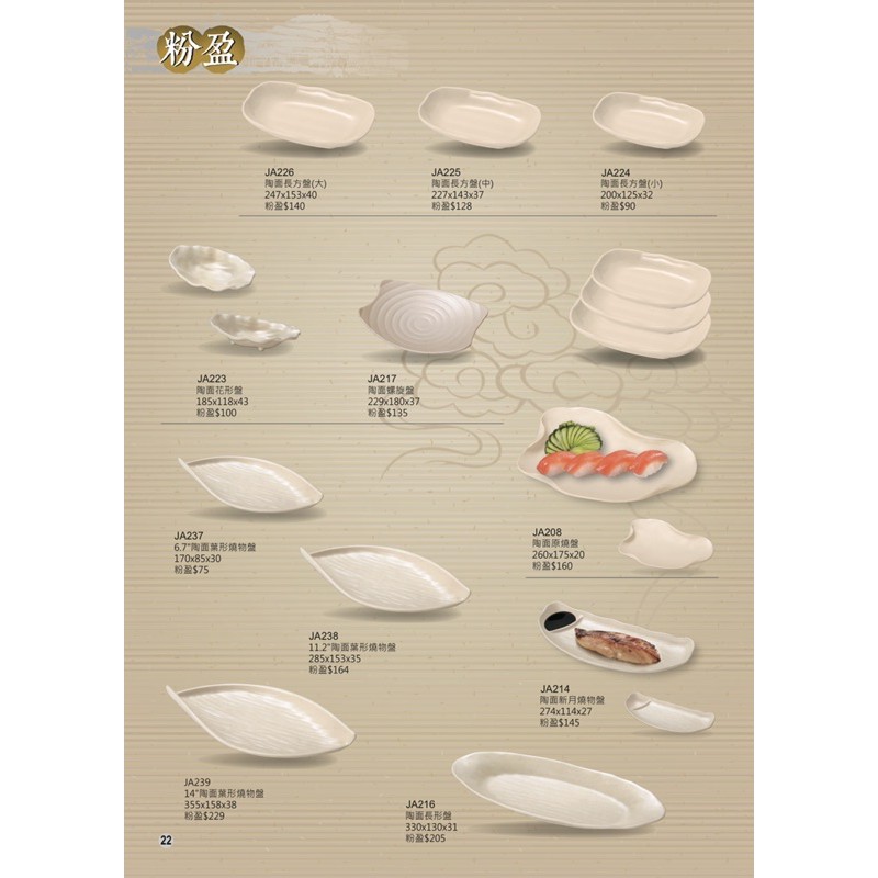 粉盈系列  宏興美耐皿 餐具 餐盤 通過120度 台灣製造 通過SGS檢驗合格證明