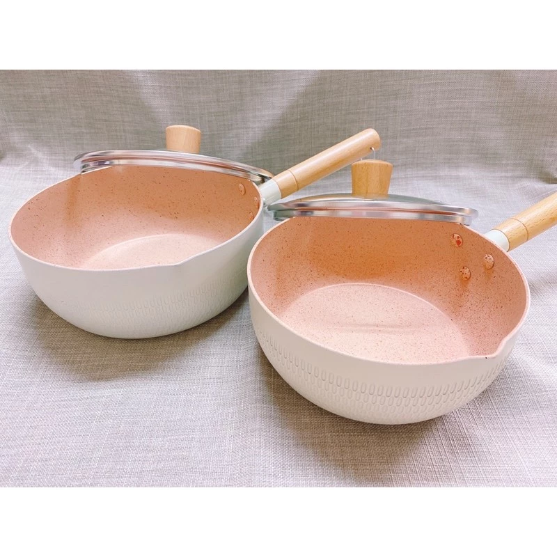 象牙白沾雪平鍋 