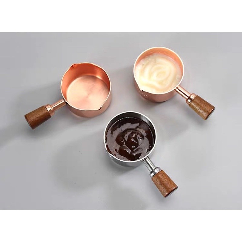 木柄304不銹鋼醬汁杯