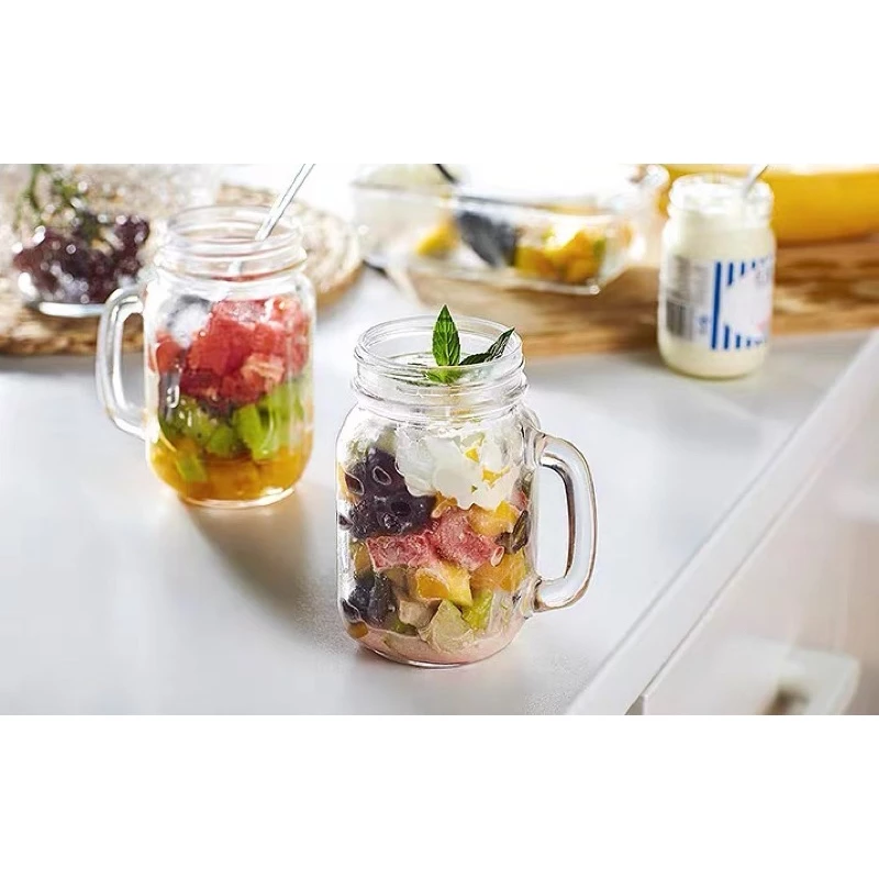 600ML無蓋手把杯