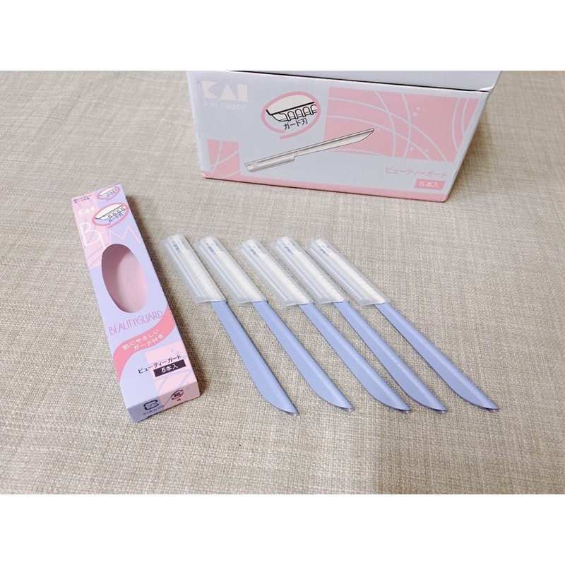 貝印修眉刀5入組  修眉 除毛 日本製  貝印 現貨 公司貨 除體毛 安全刀片